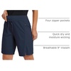 image:imagebaleaf Womens Hiking Bermuda Long Shorts Quick Dry Cargo with Pockets9 Inch 2023blue