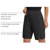 image:imagebaleaf Womens Hiking Bermuda Long Shorts Quick Dry Cargo with Pockets9 Inch Black