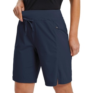image:imagebaleaf Womens Hiking Bermuda Long Shorts Quick Dry Cargo with Pockets9 Inch 2023blue