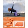 image:imagebaleaf Thermal Shirts for Women Long Sleeve Fleece Tops Winter RunningApricot