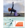 image:imagebaleaf Thermal Shirts for Women Long Sleeve Fleece Tops Winter RunningAqua