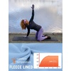 image:imagebaleaf Thermal Shirts for Women Long Sleeve Fleece Tops Winter RunningLight Blue