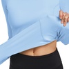 image:imagebaleaf Thermal Shirts for Women Long Sleeve Fleece Tops Winter RunningLight Blue