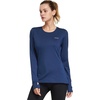 image:imagebaleaf Thermal Shirts for Women Long Sleeve Fleece Tops Winter RunningNavy
