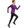 image:imagebaleaf Thermal Shirts for Women Long Sleeve Fleece Tops Winter RunningPurple