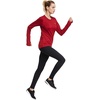 image:imagebaleaf Thermal Shirts for Women Long Sleeve Fleece Tops Winter RunningRed