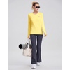 image:imagebaleaf Thermal Shirts for Women Long Sleeve Fleece Tops Winter RunningYellow