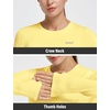 image:imagebaleaf Thermal Shirts for Women Long Sleeve Fleece Tops Winter RunningYellow