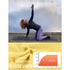 image:imagebaleaf Thermal Shirts for Women Long Sleeve Fleece Tops Winter RunningYellow