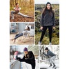 image:imagebaleaf Womens Fleece Lined Joggers Water Resistant Thermal Hiking Pants Sweatpants Track Pants Winter Clothes Running GearBlack