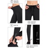 image:imagebaleaf Womens Fleece Lined Leggings Zip Pockets Water Resistant TightsAblack