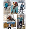 image:imagebaleaf Womens Fleece Lined Leggings Zip Pockets Water Resistant TightsAbrown