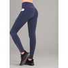 image:imagebaleaf Womens Fleece Lined Leggings Zip Pockets Water Resistant TightsAdark Blue