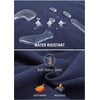 image:imagebaleaf Womens Fleece Lined Leggings Zip Pockets Water Resistant TightsAdark Blue