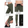 image:imagebaleaf Womens Fleece Lined Leggings Zip Pockets Water Resistant TightsAgreen