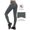 image:imagebaleaf Womens Fleece Lined Leggings Zip Pockets Water Resistant TightsAgrey