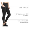 image:imagebaleaf Womens Fleece Lined Leggings Zip Pockets Water Resistant TightsCblack