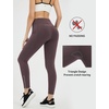 image:imagebaleaf Womens Fleece Lined Leggings Zip Pockets Water Resistant TightsCdark Brown No Water Resistant