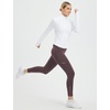 image:imagebaleaf Womens Fleece Lined Leggings Zip Pockets Water Resistant TightsCdark Brown No Water Resistant