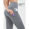 image:imagebaleaf Womens Fleece Lined Leggings Zip Pockets Water Resistant TightsCdark Gray