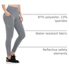 image:imagebaleaf Womens Fleece Lined Leggings Zip Pockets Water Resistant TightsCdark Gray