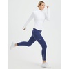 image:imagebaleaf Womens Fleece Lined Leggings Zip Pockets Water Resistant TightsCnavy Blue No Water Resistant