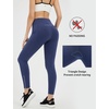 image:imagebaleaf Womens Fleece Lined Leggings Zip Pockets Water Resistant TightsCnavy Blue No Water Resistant
