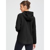 image:imagebaleaf Womens Fleece Thermal Jacket Hooded Polar Warm Winter Lightweight Jackets Cold Weather Running Hiking Casual OutdoorBlack