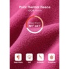 image:imagebaleaf Womens Long Fleece Jacket Full Zip Polar Fleece Hoodie Soft Lightweight Winter CoatRouge Pink