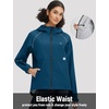image:imagebaleaf Womens Rain Jacket Waterproof Packable Lightweight CyclingNavy Blue