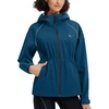 image:imagebaleaf Womens Rain Jacket Waterproof Packable Lightweight CyclingNavy Blue