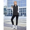 image:imagebaleaf Womens Running Puffer Vest Lightweight Winter Warm Vests Water Resistant Sleeveless Puffer JacketsBlack
