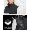 image:imagebaleaf Womens Running Puffer Vest Lightweight Winter Warm Vests Water Resistant Sleeveless Puffer JacketsBlack