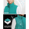 image:imagebaleaf Womens Running Puffer Vest Lightweight Winter Warm Vests Water Resistant Sleeveless Puffer JacketsGreen
