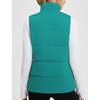 image:imagebaleaf Womens Running Puffer Vest Lightweight Winter Warm Vests Water Resistant Sleeveless Puffer JacketsGreen