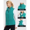 image:imagebaleaf Womens Running Puffer Vest Lightweight Winter Warm Vests Water Resistant Sleeveless Puffer JacketsGreen