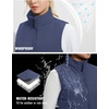 image:imagebaleaf Womens Running Puffer Vest Lightweight Winter Warm Vests Water Resistant Sleeveless Puffer JacketsNavy Blue