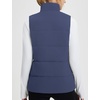 image:imagebaleaf Womens Running Puffer Vest Lightweight Winter Warm Vests Water Resistant Sleeveless Puffer JacketsNavy Blue