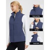 image:imagebaleaf Womens Running Puffer Vest Lightweight Winter Warm Vests Water Resistant Sleeveless Puffer JacketsNavy Blue