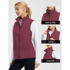 image:imagebaleaf Womens Running Puffer Vest Lightweight Winter Warm Vests Water Resistant Sleeveless Puffer JacketsWine Red