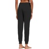 image:imagebaleaf Womens Sweatpants Cotton Joggers with Pockets Tapered LoungingBlack
