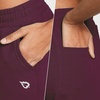 image:imagebaleaf Womens Sweatpants Cotton Joggers with Pockets Tapered LoungingBurgundy