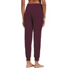 image:imagebaleaf Womens Sweatpants Cotton Joggers with Pockets Tapered LoungingBurgundy