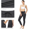 image:imagebaleaf Womens Sweatpants Cotton Joggers with Pockets Tapered LoungingCharcoal