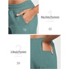 image:imagebaleaf Womens Sweatpants Cotton Joggers with Pockets Tapered LoungingMisty Green