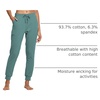 image:imagebaleaf Womens Sweatpants Cotton Joggers with Pockets Tapered LoungingMisty Green