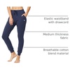 image:imagebaleaf Womens Sweatpants Cotton Joggers with Pockets Tapered LoungingNavy Heather