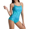 image:imagebaleaf Womens Athletic Training Adjustable Strap One Piece SwimsuitStyle 02green Blue Sea