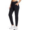 image:imagebaleaf Womens Fleece Lined Joggers Water Resistant Thermal Hiking Pants Sweatpants Track Pants Winter Clothes Running GearBlack
