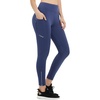 image:imagebaleaf Womens Fleece Lined Leggings Zip Pockets Water Resistant TightsCnavy Blue No Water Resistant